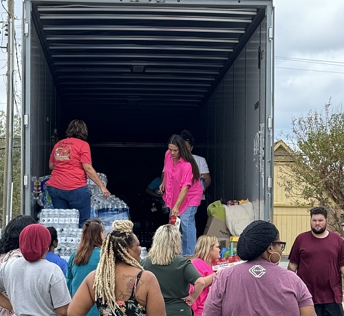 Unloading Supplies