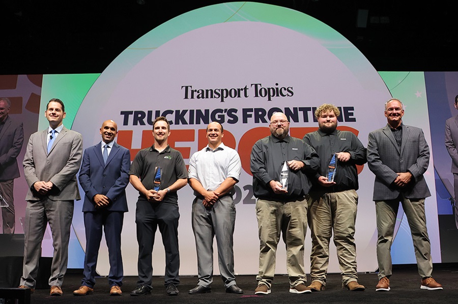 Transport Topics Trucking's Frontline Heroes Award Reciptients